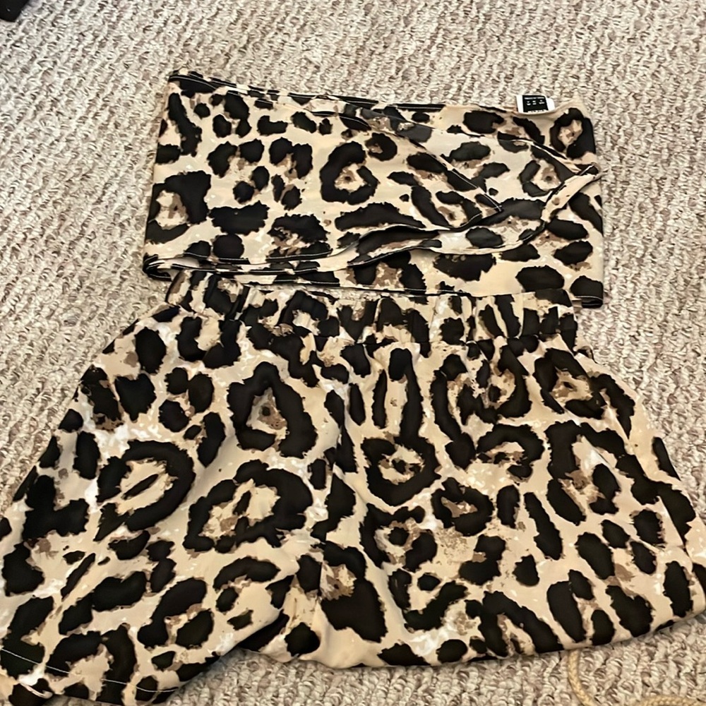 bandeau top and shorts set
